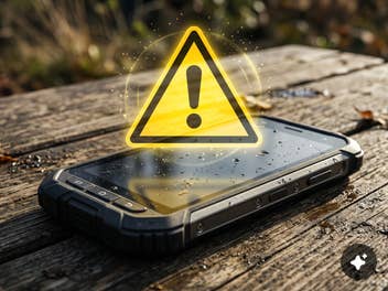 Wenn du das an deiner Haustür siehst, steht ein Einbruch bevor Symbolbild für ein gefährliches Outdoor-Smartphone.