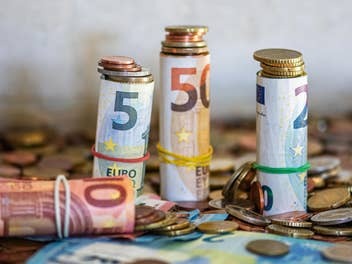 Geldscheine in Rollen