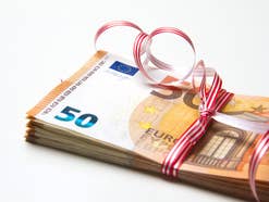 Geldgeschenk 50 Euro Scheine