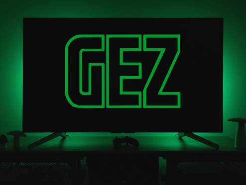 GEZ-Logo auf Fernseher