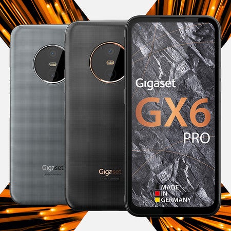 Gigaset GX6 Pro Vorderseite und Rückseite.