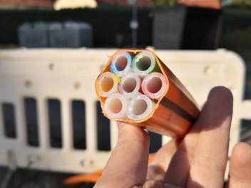 Ein Glasfaser-Leerrohr