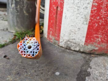 Eine Glasfaser-Speedpipe