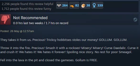 Bewertung zum Spiel Gollum