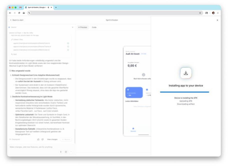 Google's AI Studio is available to install the app directly on your smartphone