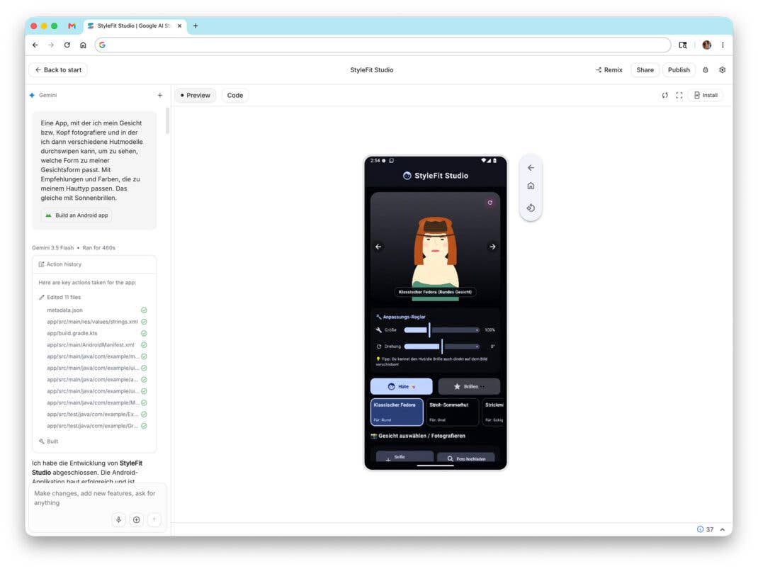 The first version of „StyleFit“-app is my problem