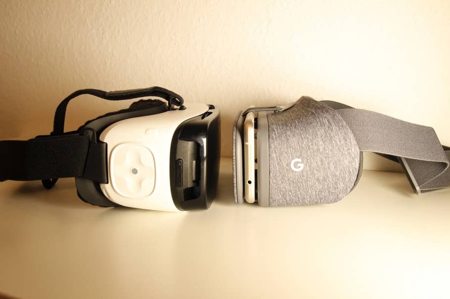 Google Daydream View und Samsung Galaxy Gear VR