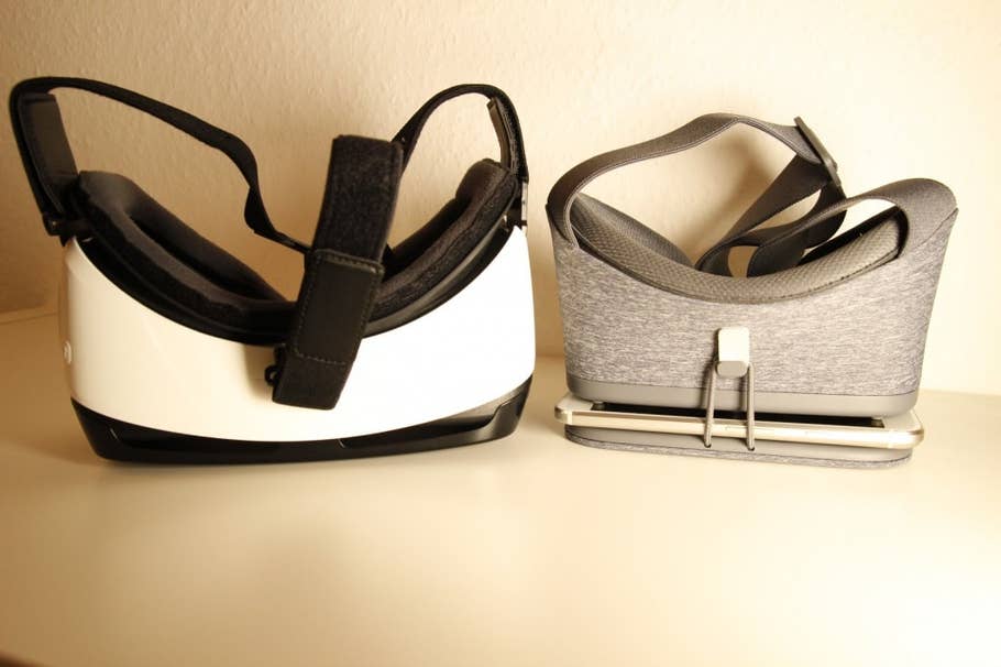 Google Daydream View und Samsung Galaxy Gear VR