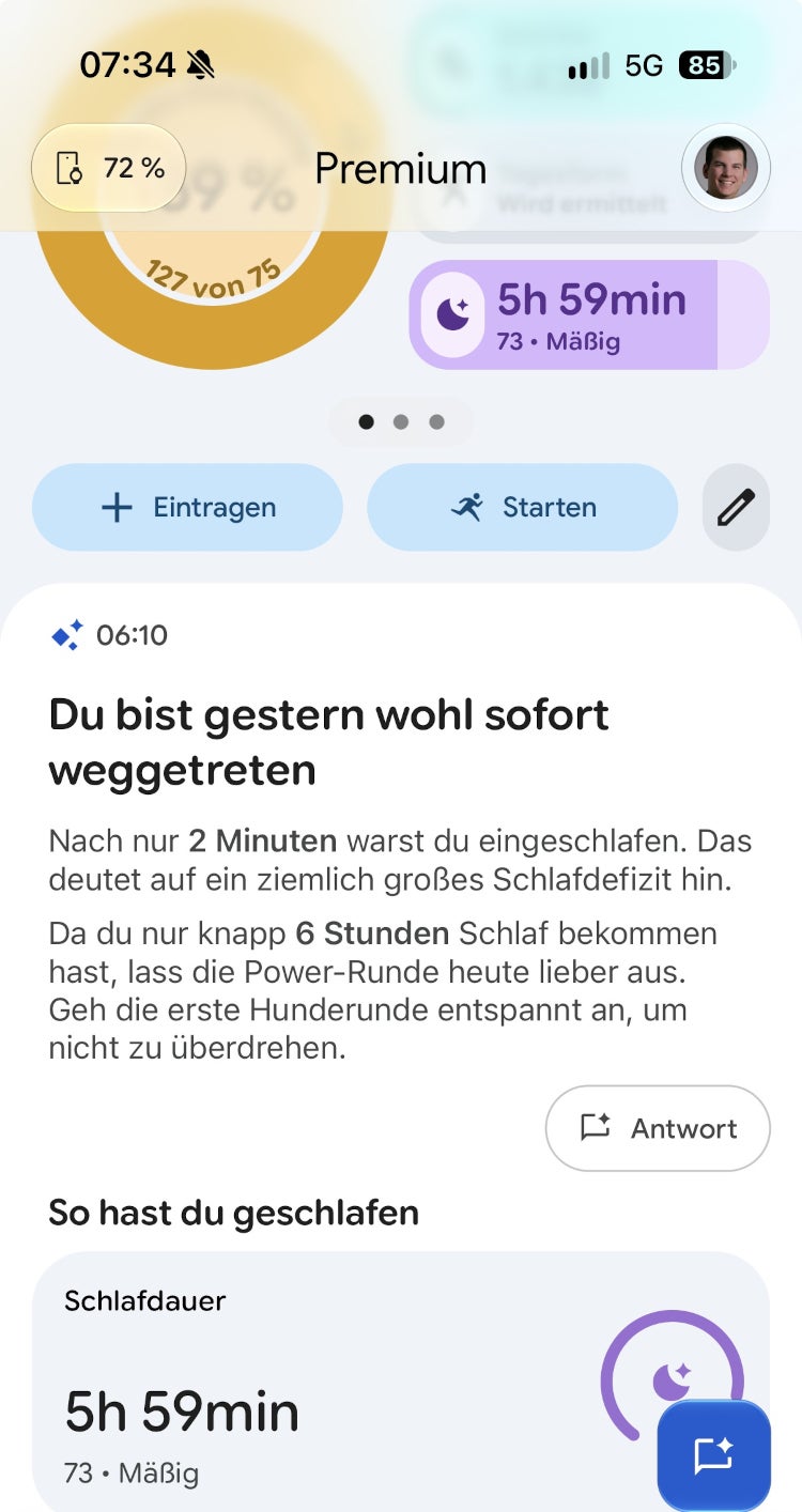 Google Health KI Coach.