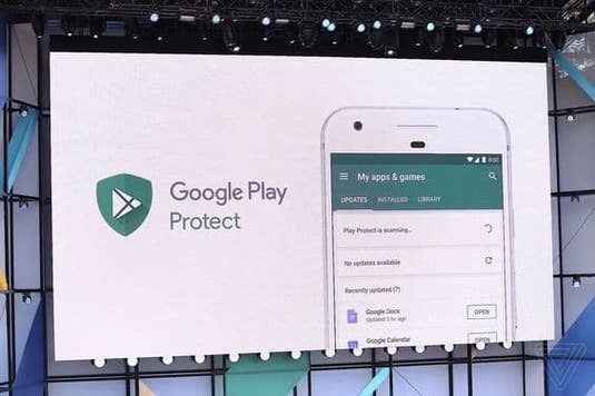 Google Play Protect bei der Google I/O