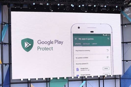 Google Play Protect bei der Google I/O Google Play Protect bei der Google I/O