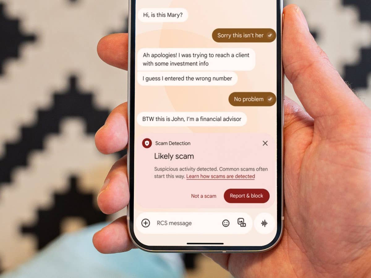 Google Messages auf einem Smartphone