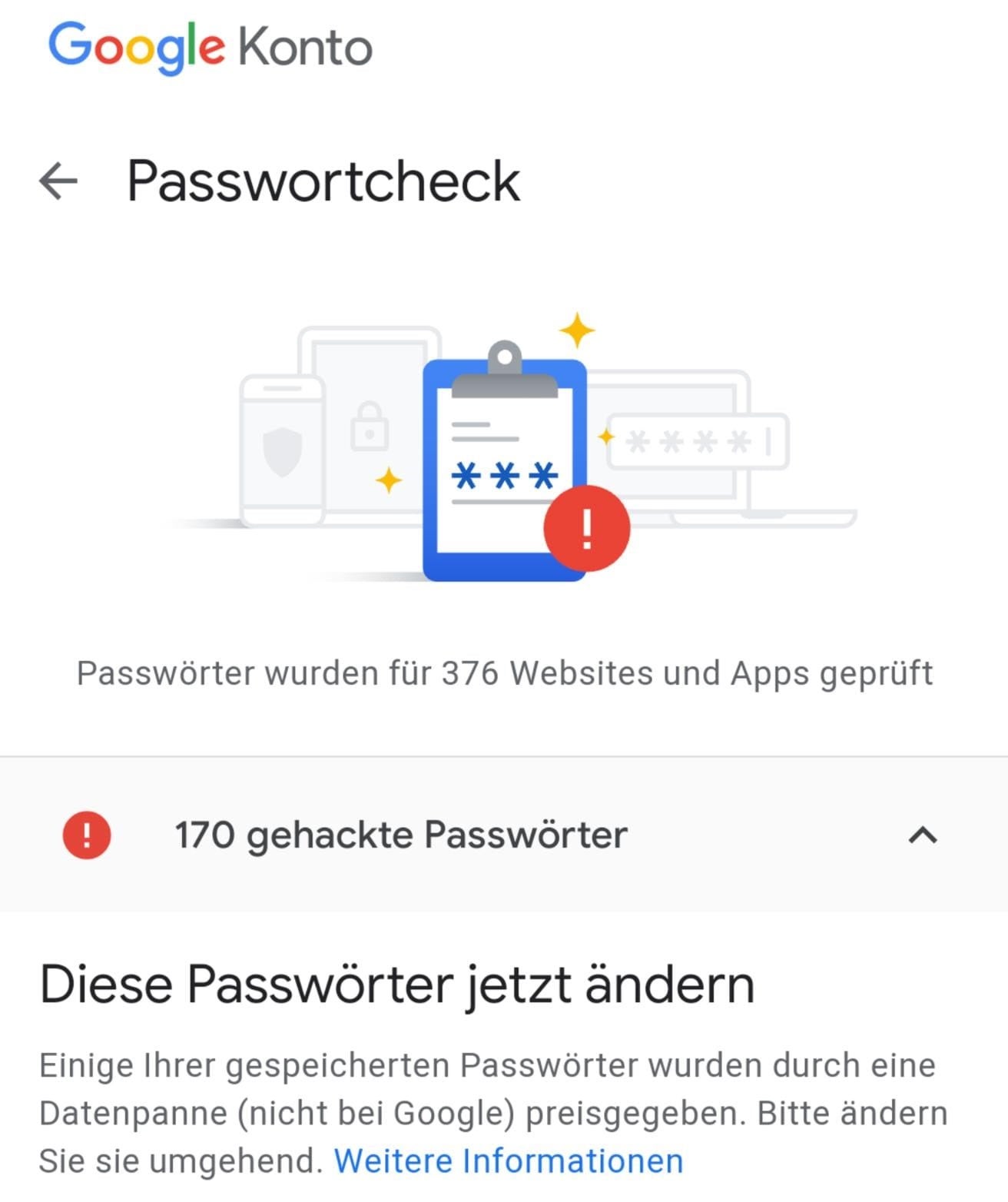 Passwörter gehackt