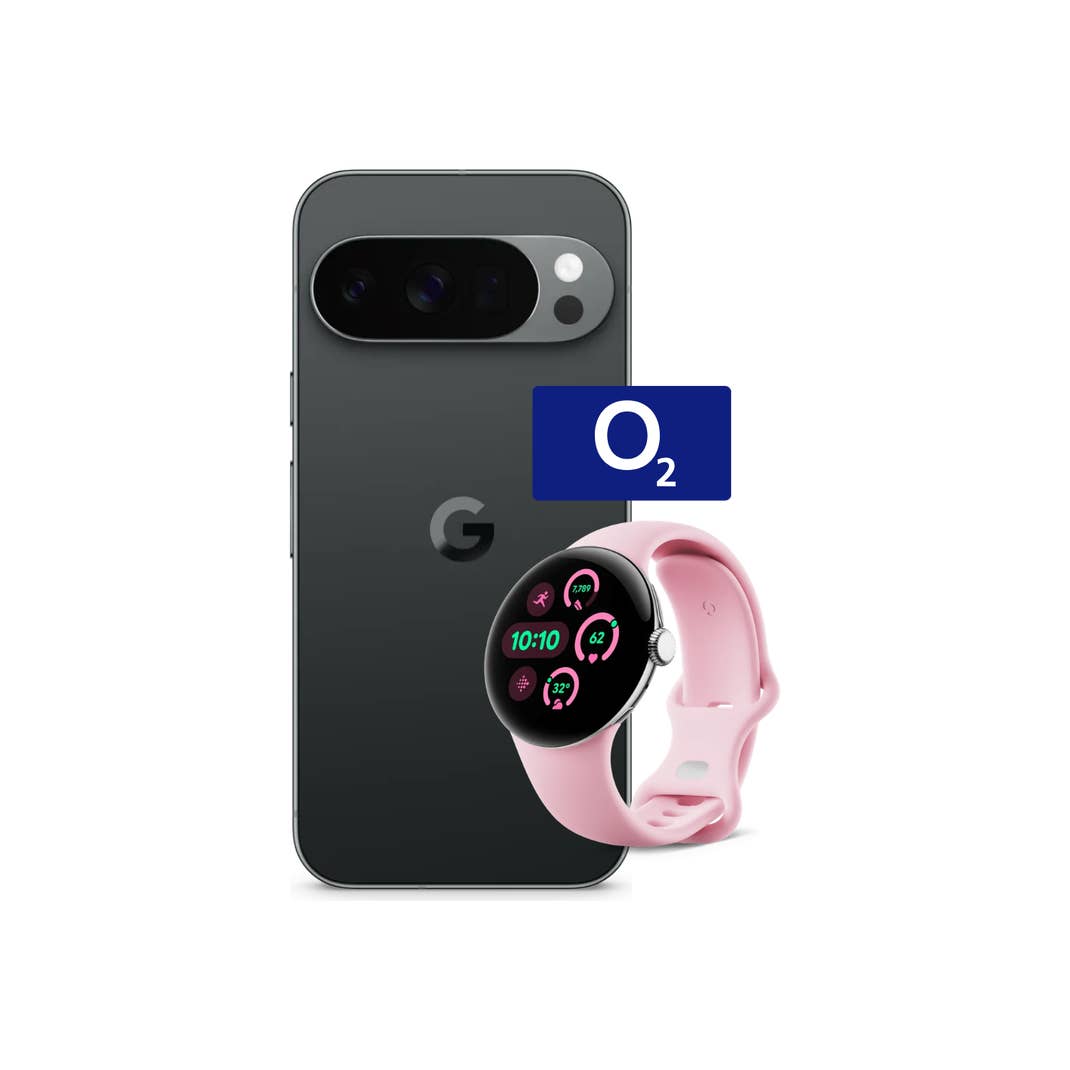 Google Pixel 10 Pro plus Google Pixel Watch 3 LTE 41mm plus O2-Doppelkarten-Tarif