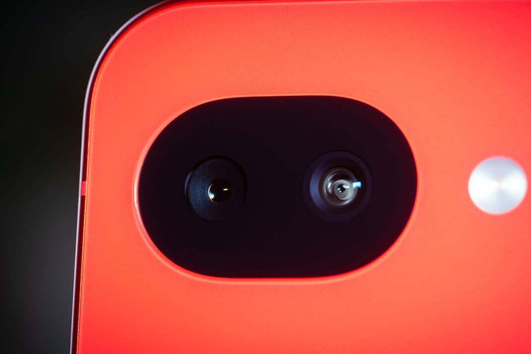 Die Dual-Kamera auf der Rückseite des Google Pixel 10a.