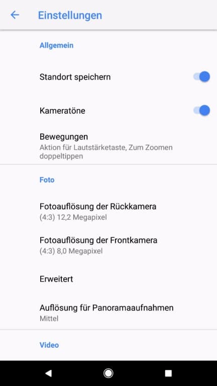 Google Pixel 2 im Test: Die Kamera-App