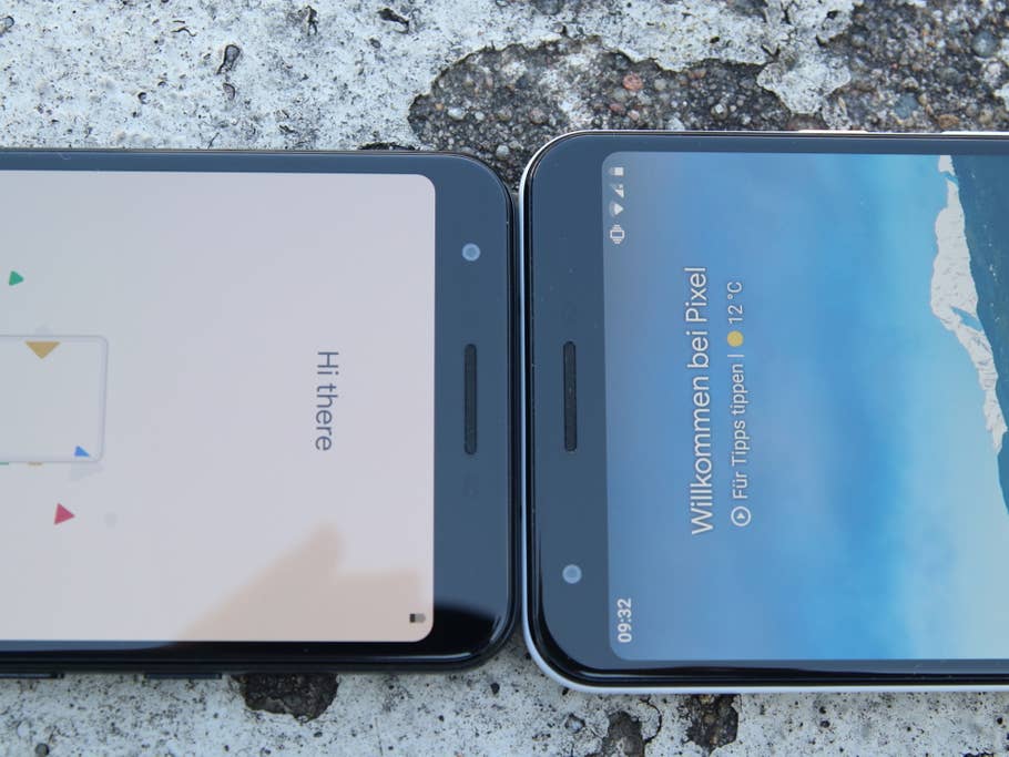 Google Pixel 3a XL und Pixel 3a Frontkamera