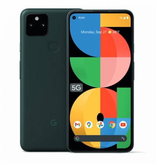 Google Pixel 5a Vorderseite und Rückseite