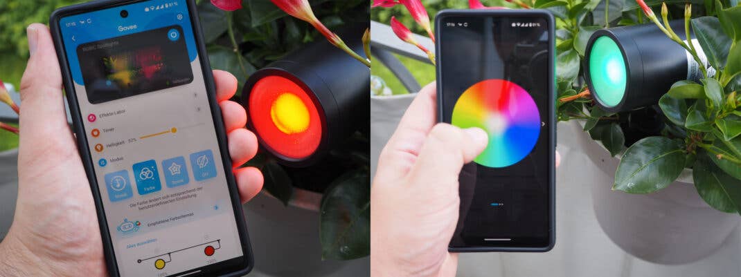App-Steuerung für Leuchten von Govee
