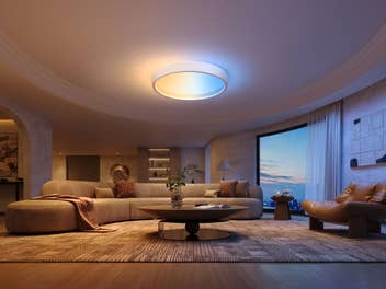 Govee Sky Ceiling light in einem modernen Wohnzimmer