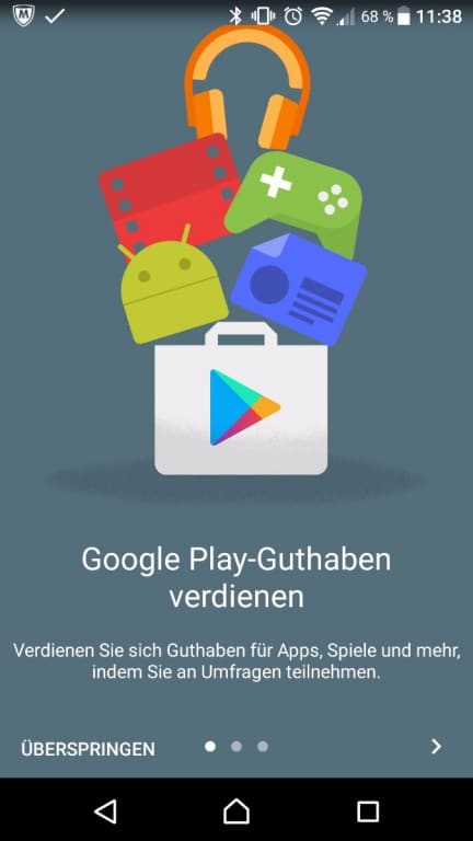 Gratis Play-Store-Guthaben dank Umfrage-App