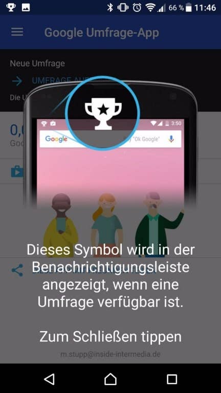 Gratis Play-Store-Guthaben dank Umfrage-App