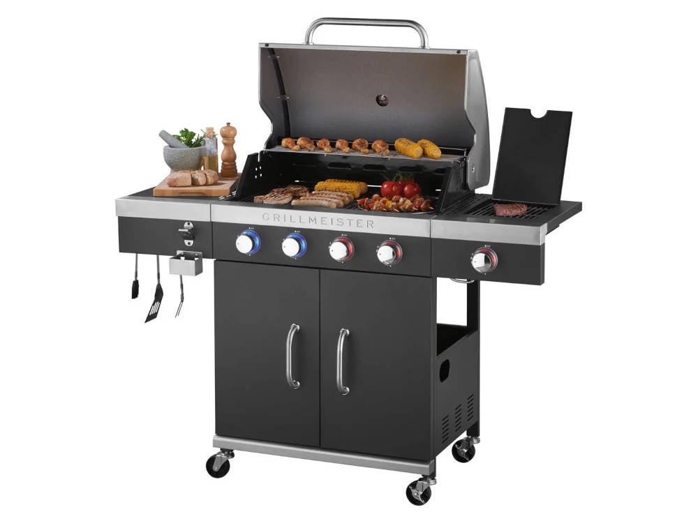 GRILLMEISTER Gasgrill, 4 plus 1 Brenner
