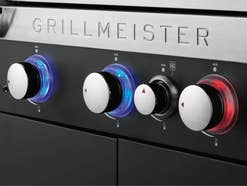 Lidl: Gasgrill für Einsteiger zum Top-Preis kaufen Grillmeister Gasgrill Drehregler in der Nahaufnahme