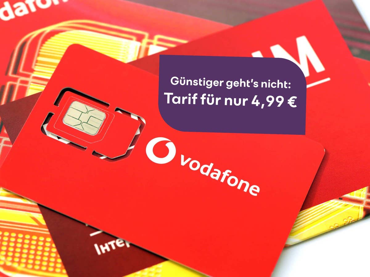 Günstiger geht’s nicht: Vodafone-Tarif für nur 4,99 Euro