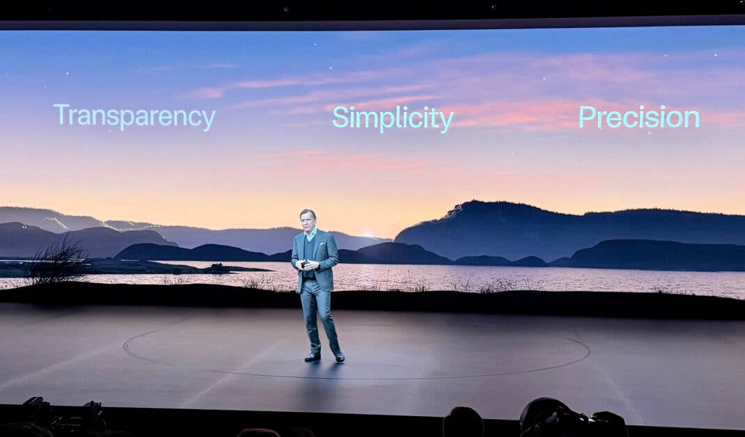 Volvo-CEO Håkan Samuelsson bei der Premiere des Volvo EX60.