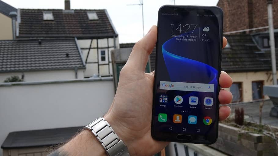 Hands-On-Bilder des Honor View 10 in schwarz