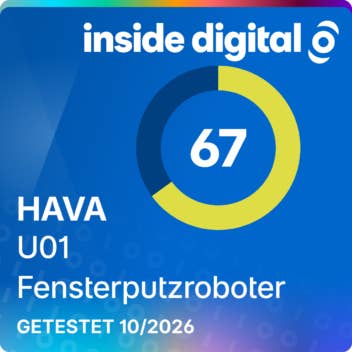 HAVA U01 Fensterputzroboter Testsiegel