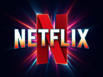 Netflix Logo mit hohem Kontrast