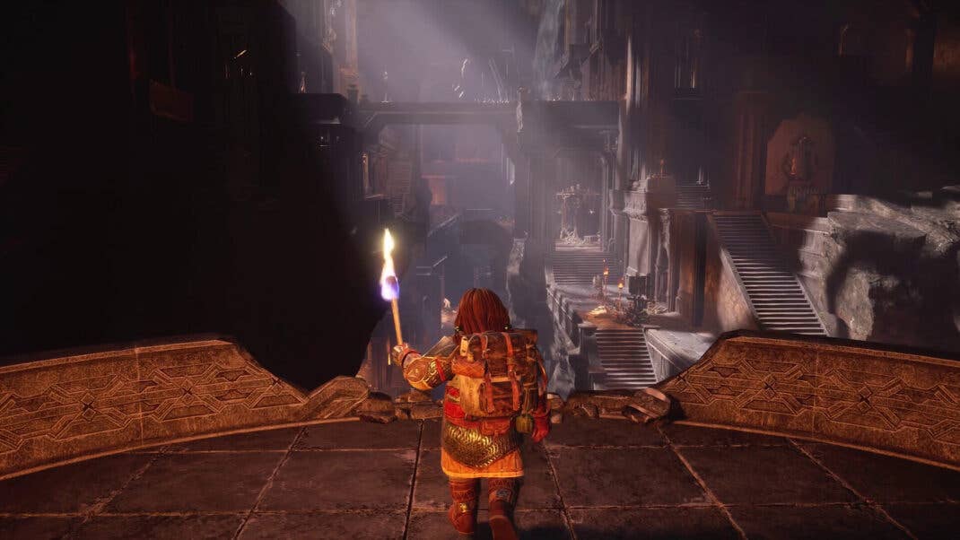 Ein Screenshot aus The Lord of the Rings: Return to Moria im Epic Games Store.