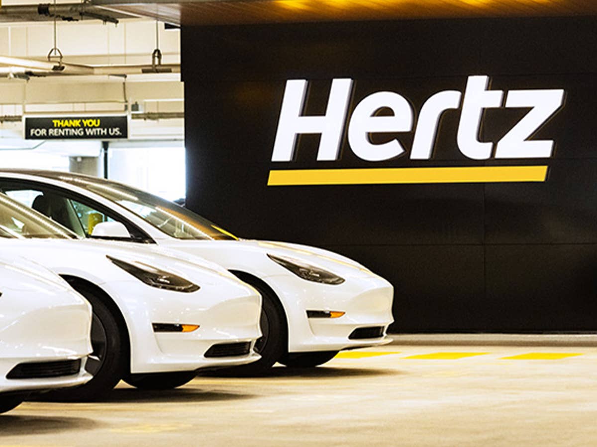 Tesla Model 3 in Hertz Station