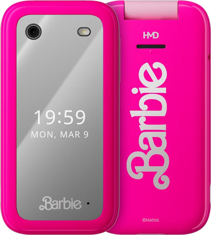 HMD Barbie Phone Vorderseite und Rückseite