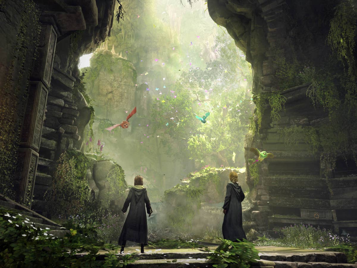 hogwarts-vermächtnis-überschrift-2 Hogwarts Legacy Screenshot im Epic Games Store.