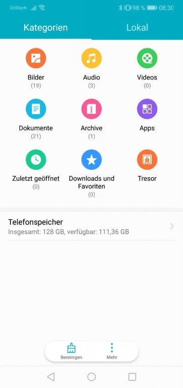 Honor 10 im Test: Screenshots