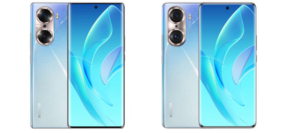 Honor 60 und Honor 60 Pro Vorderseite und Rückseite