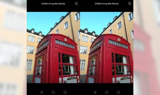 Anpassung des Tiefenschärfe-Effekts bei der Doppelkamera des Honor 6X