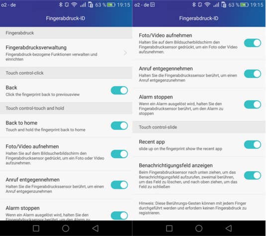 Honor 7 Fingerabdruckscanner