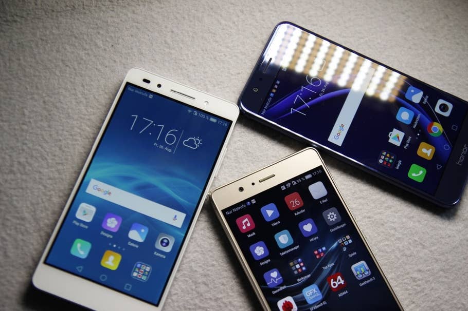 Honor 8, Huawei P9 Lite und Honor 7 im Vergleich