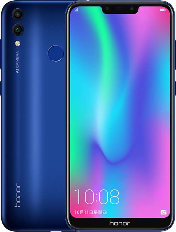 Honor 8C Mitternacht Combi Front Hinten