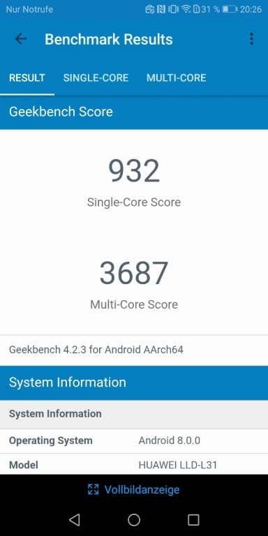 Honor 9 Lite im Test: Benchmark-Tests