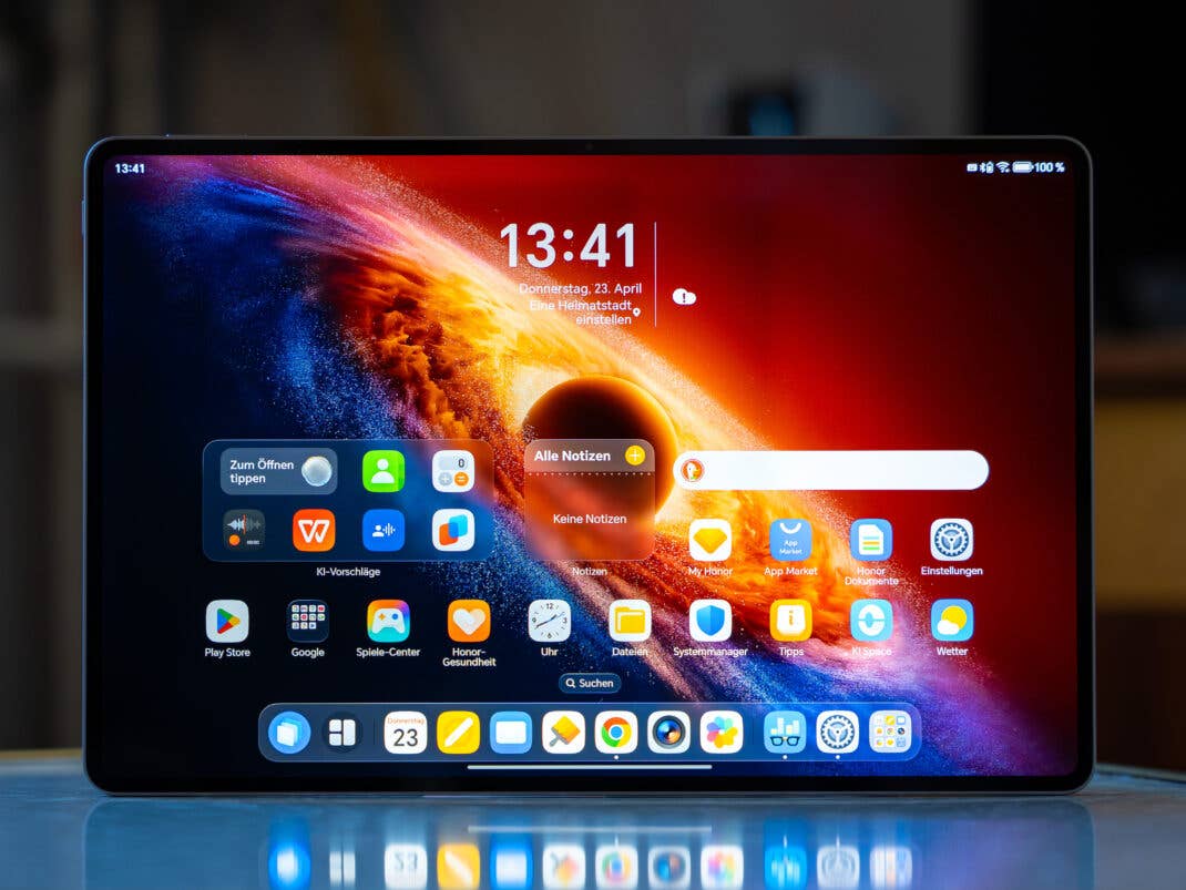 Das Display des Honor MagicPad 4.