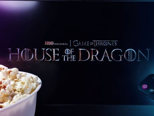 Fernseher auf dem House of the Dragon zu sehen ist