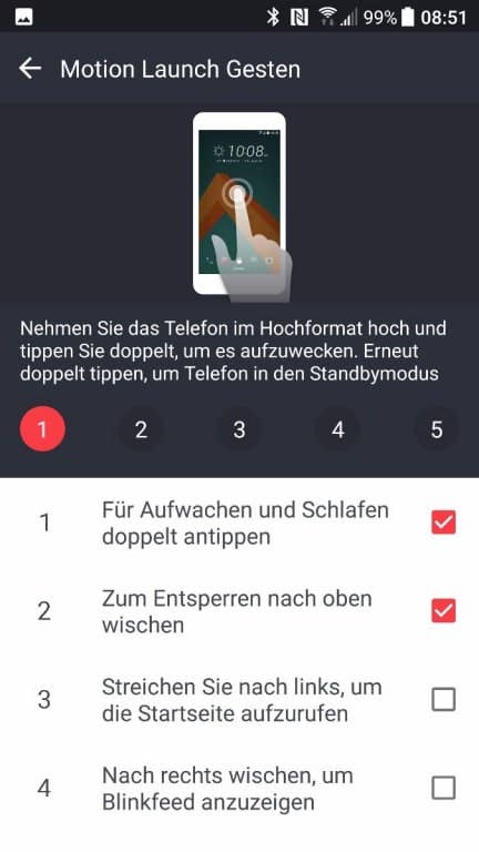 HTC 10 evo - Menü und Einstellungen