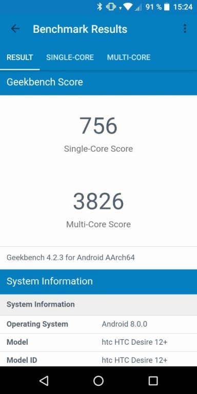 HTC Desire 12+ im Test: Benchmark-Test