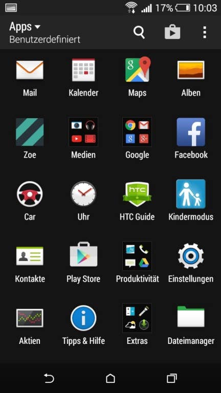 HTC Desire 820: Screenshots der Nutzeroberfläche