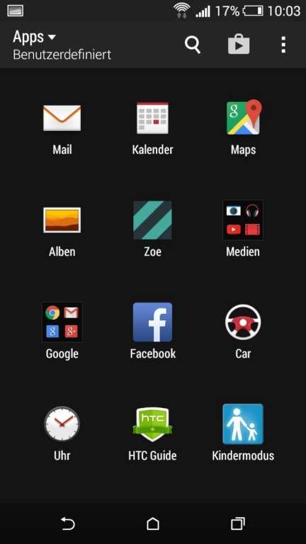 HTC Desire 820: Screenshots der Nutzeroberfläche